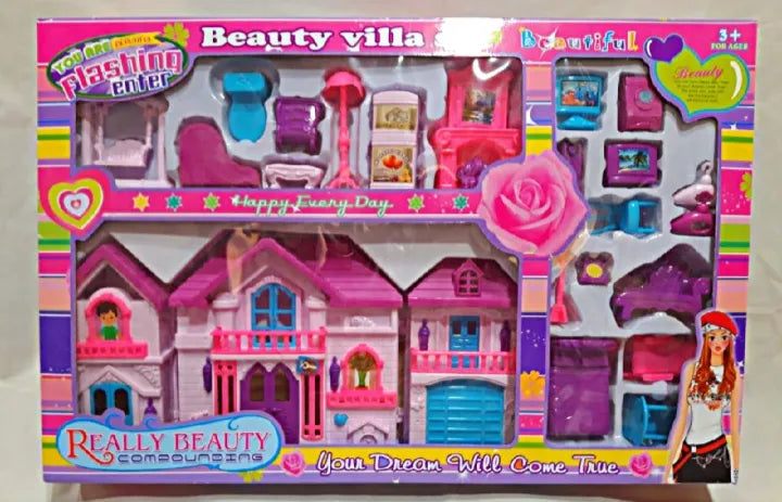 Big Doll House Beauty Villa Set For Kids