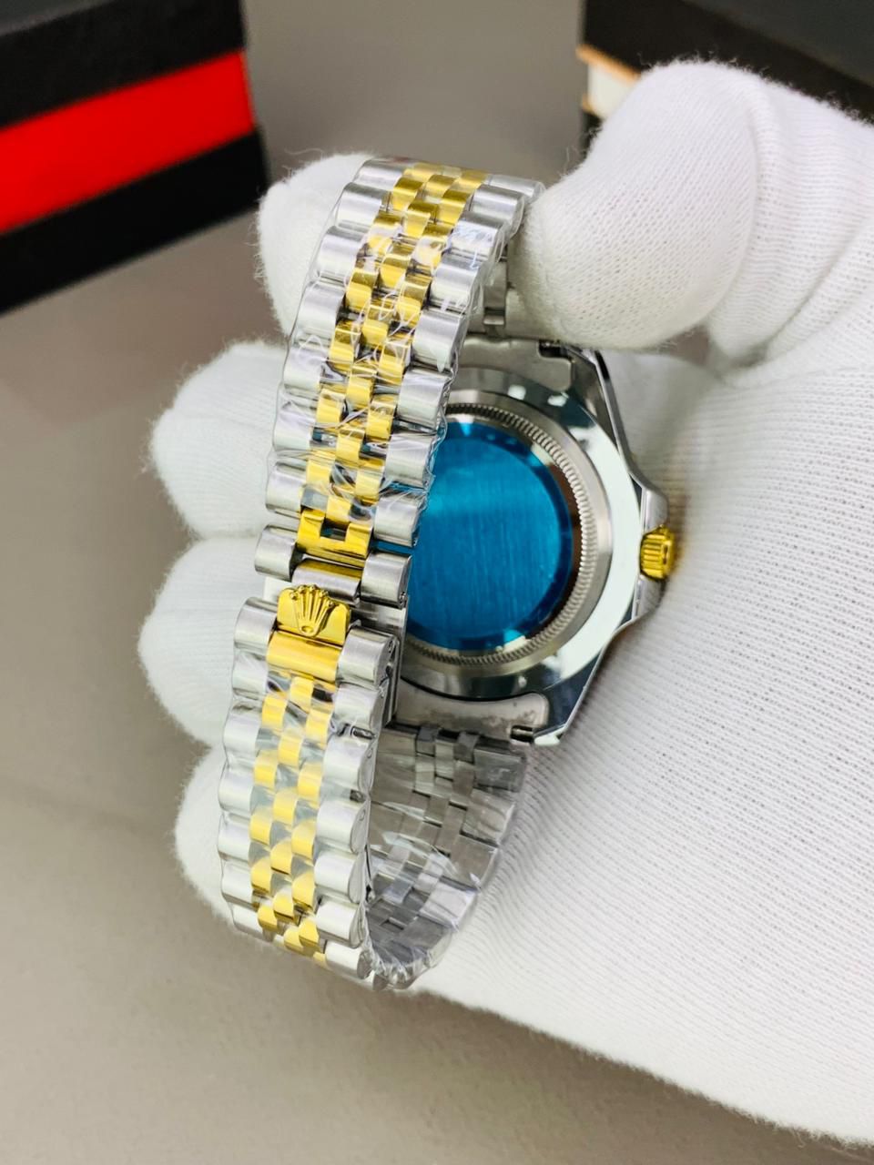 GMT Two-Tone Black Chain – Sleek  Style Watch
