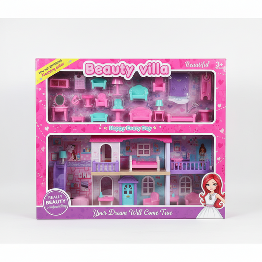 Big Doll House Beauty Villa Set For Kids